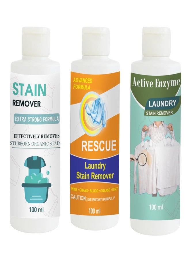 TOOVUS Stain Remover Combo Pack of Doll, Orange and Pista Stain Remover | Multi-Surface Cleaning Solution for Clothes, Fabrics, Upholstery (100 g Each) - Image 1